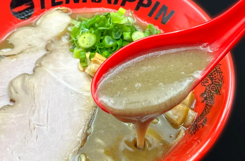 Tenkaippin's legendary rich and thick kotteri ramen broth