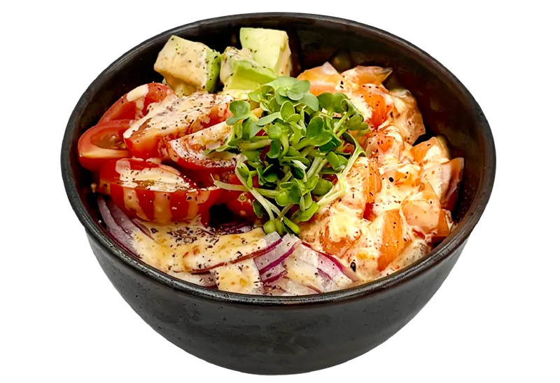Salmon Avocado rice bowl
