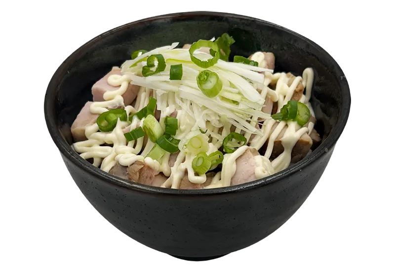 Chashudon braised chashu pork rice bowl