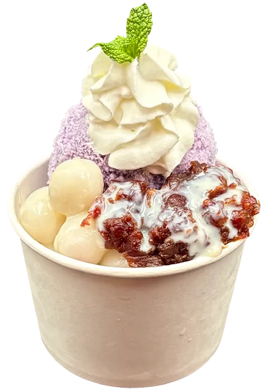 Shaved ice Ube